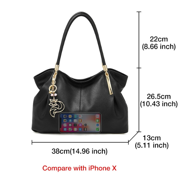 Bolsa Feminina de Ombro em Couro Legítimo 2025 – Elegância e Sofisticação - ZAUVELLE
