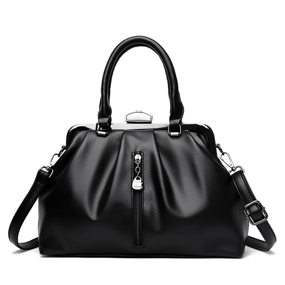 Bolsa Feminina Fashion em Couro Premium – Modelo Ombro e Transversal - ZAUVELLE