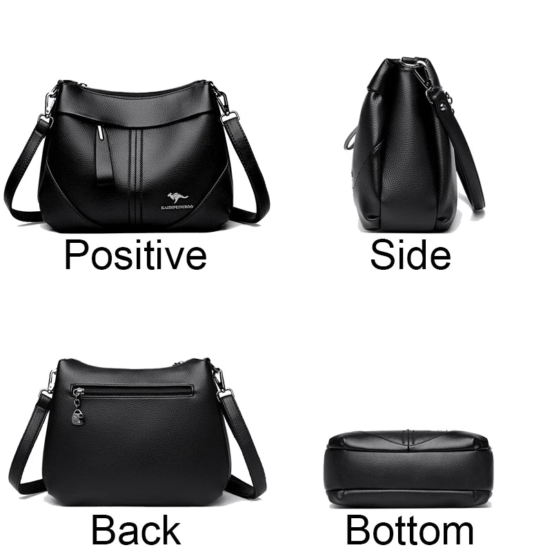 Conjunto | Bolsa Tote Feminina de Couro Premium + Carteira e Bolsa Para Cartões - ZAUVELLE
