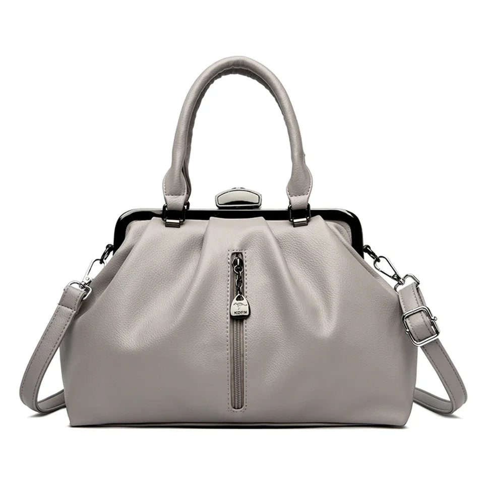 Bolsa Feminina Fashion em Couro Premium – Modelo Ombro e Transversal - ZAUVELLE