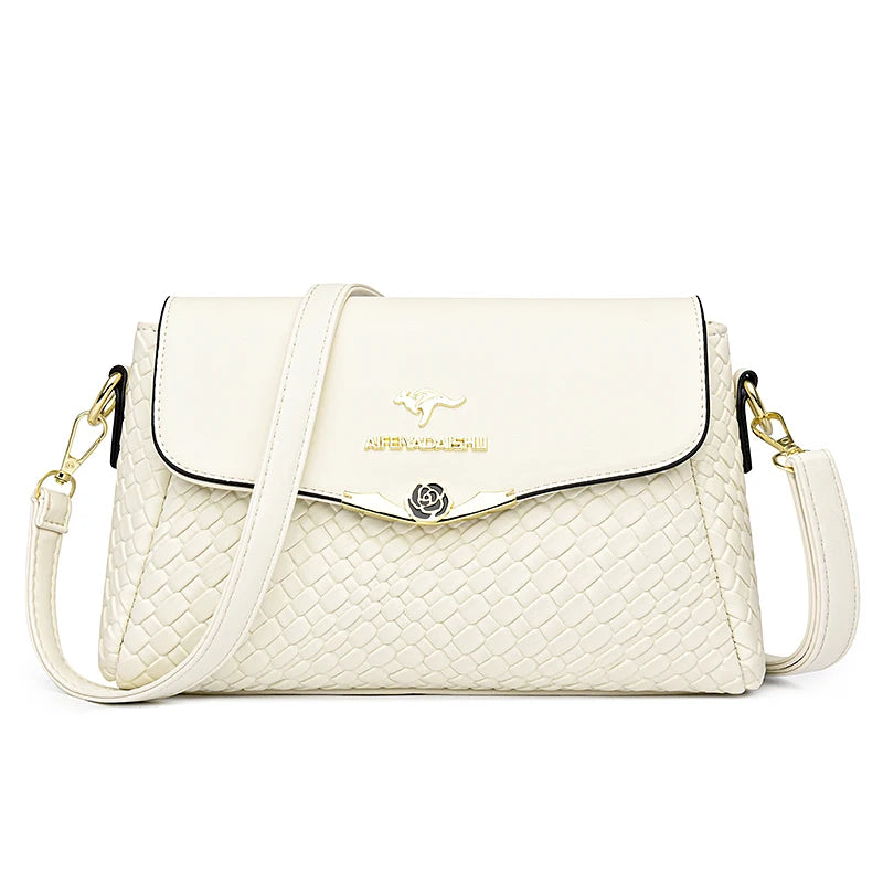Bolsa Feminina Luxo Tramada – Ombro e Transversal - ZAUVELLE