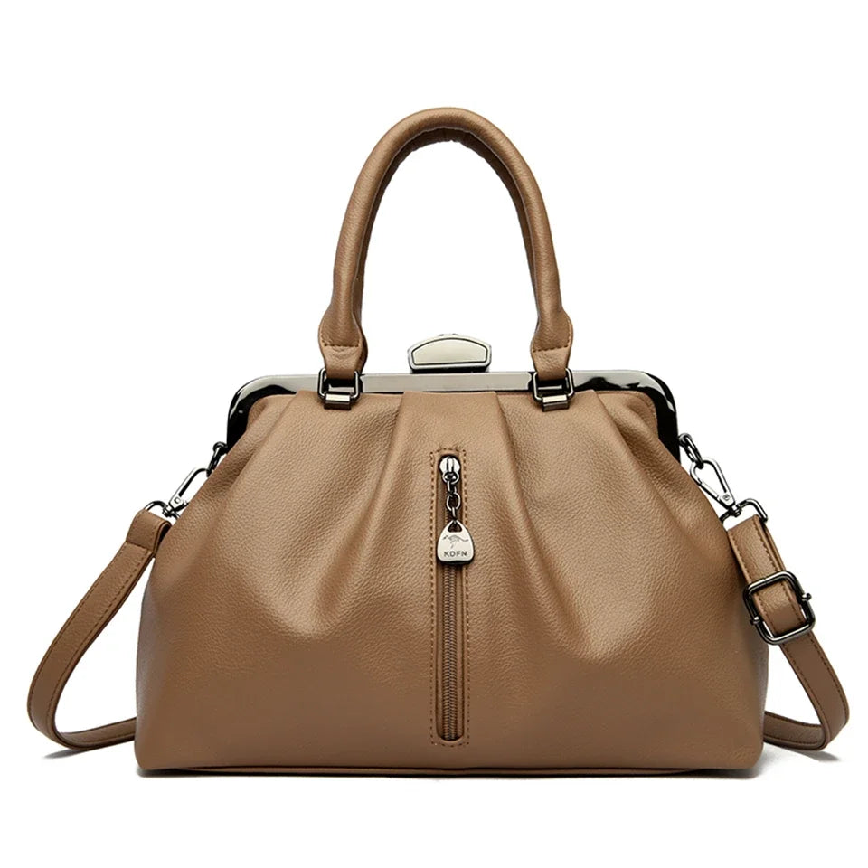 Bolsa Feminina Fashion em Couro Premium – Modelo Ombro e Transversal - ZAUVELLE
