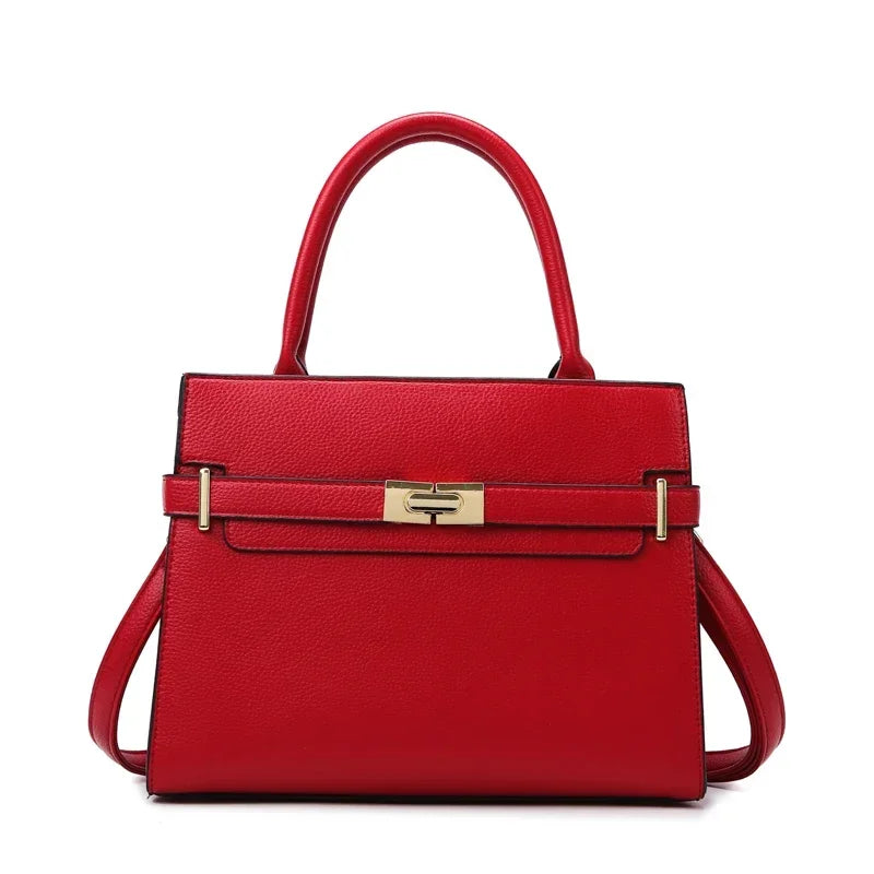 Conjunto Bolsa Feminina Luxo 3 em 1 – Bolsa Grande, Transversal e Carteira - ZAUVELLE