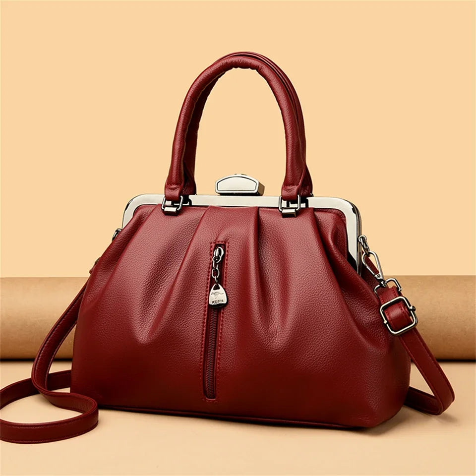 Bolsa Feminina Fashion em Couro Premium – Modelo Ombro e Transversal - ZAUVELLE