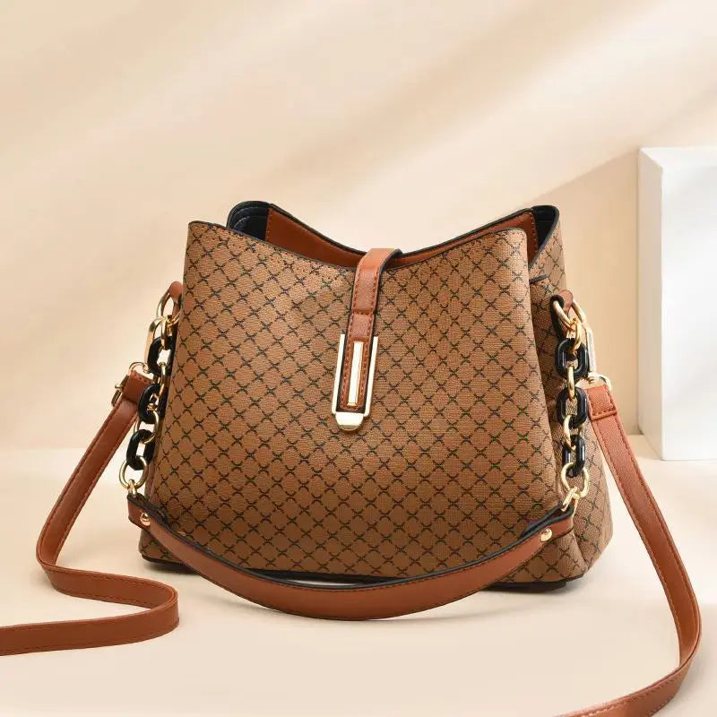 Bolsa Feminina Fashion Tipo Bucket – Vintage com Tassel e Alça Transversal - ZAUVELLE