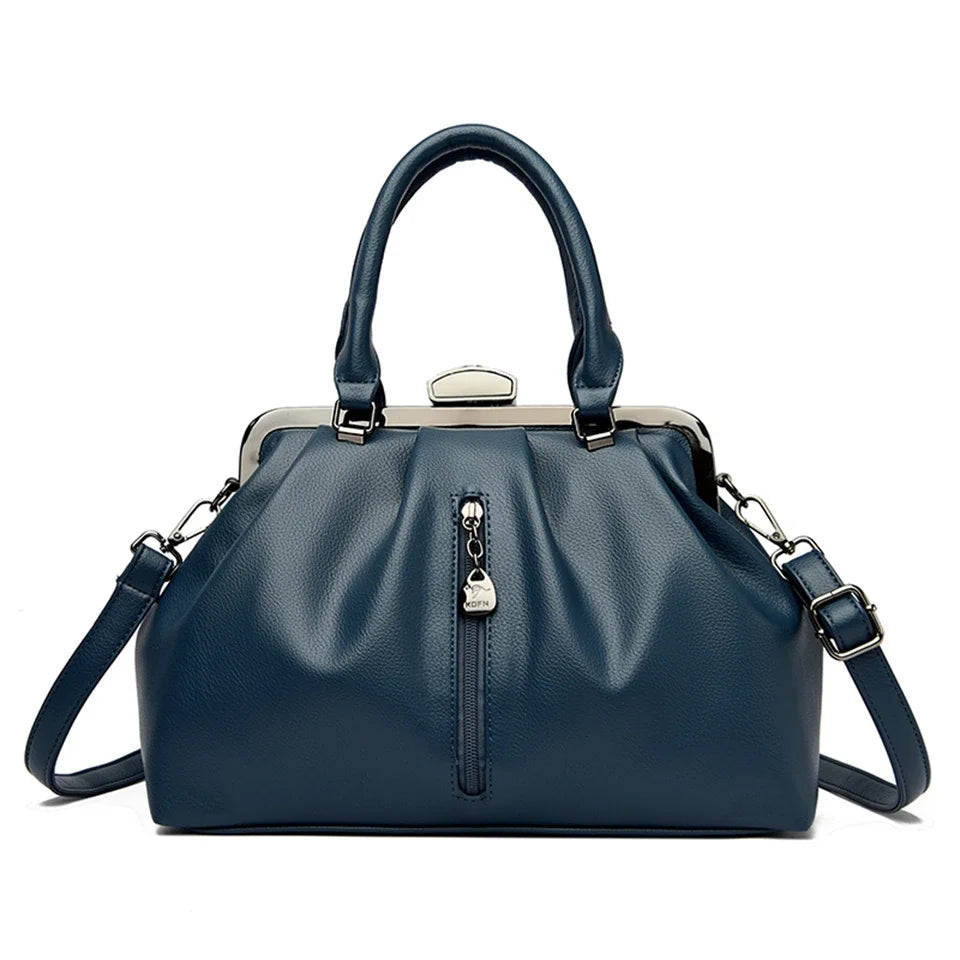 Bolsa Feminina Fashion em Couro Premium – Modelo Ombro e Transversal - ZAUVELLE