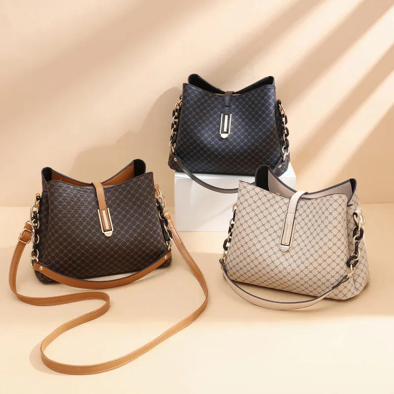 Bolsa Feminina Fashion Tipo Bucket – Vintage com Tassel e Alça Transversal - ZAUVELLE
