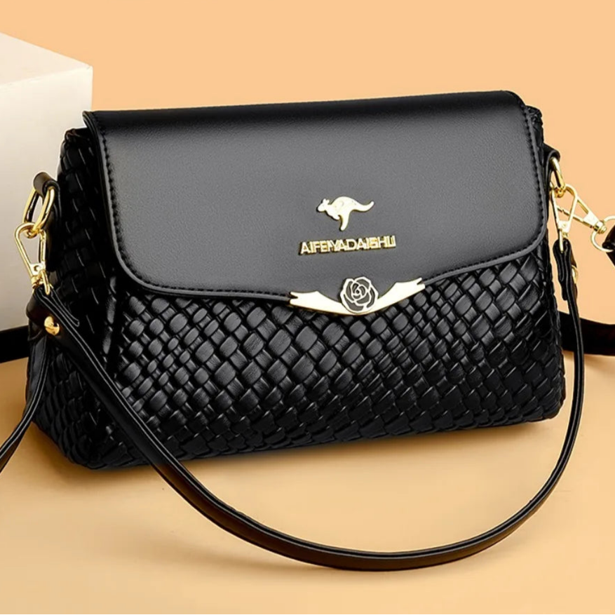 Bolsa Feminina Luxo Tramada – Ombro e Transversal - ZAUVELLE