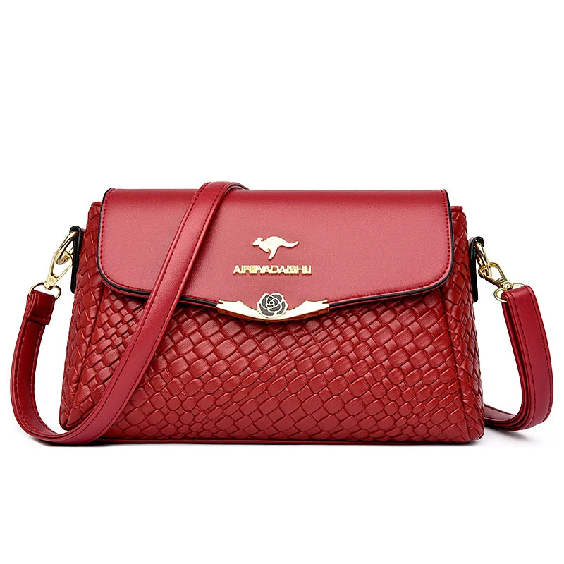 Bolsa Feminina Luxo Tramada – Ombro e Transversal - ZAUVELLE