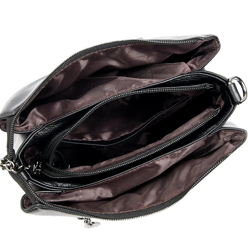 Conjunto | Bolsa Tote Feminina de Couro Premium + Carteira e Bolsa Para Cartões - ZAUVELLE