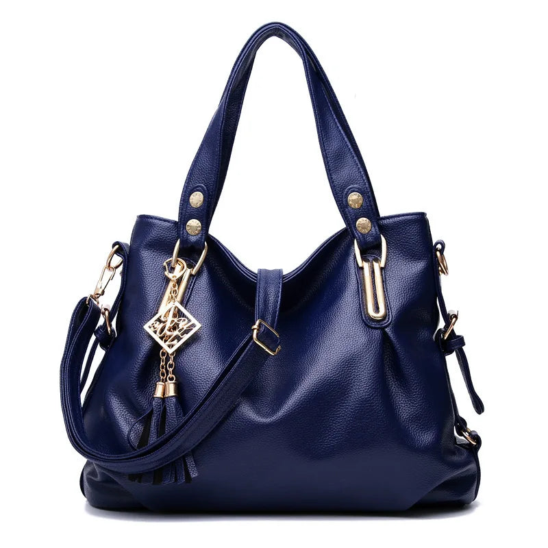 Bolsa Feminina de Couro Macio – Design Luxuoso e Sofisticado, Grande Capacidade - ZAUVELLE