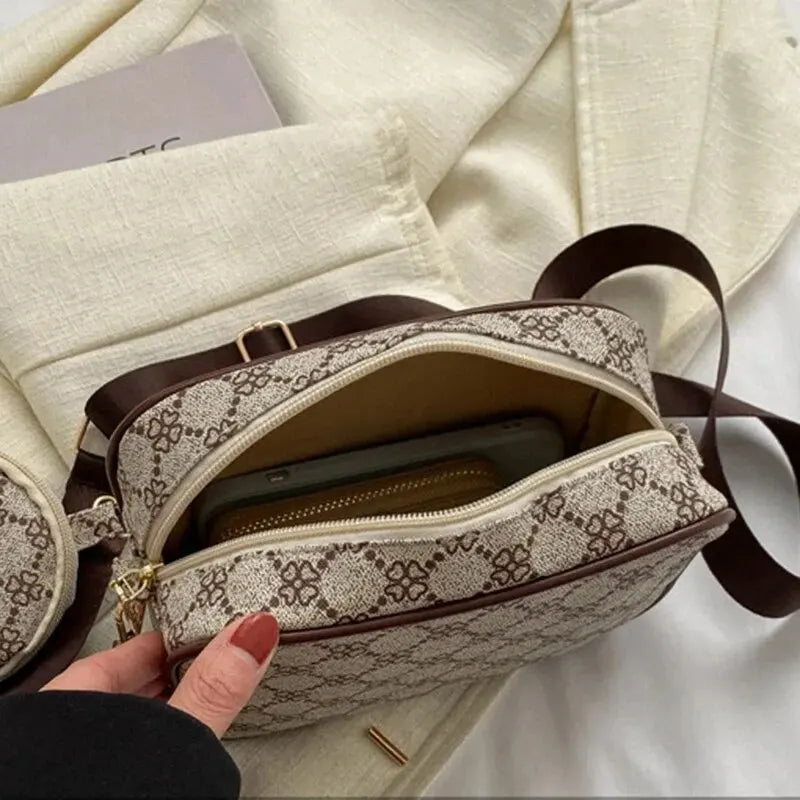 Bolsa Vintage Casual em Couro Premium - ZAUVELLE
