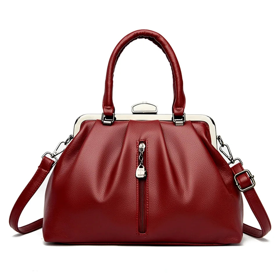 Bolsa Feminina Fashion em Couro Premium – Modelo Ombro e Transversal - ZAUVELLE