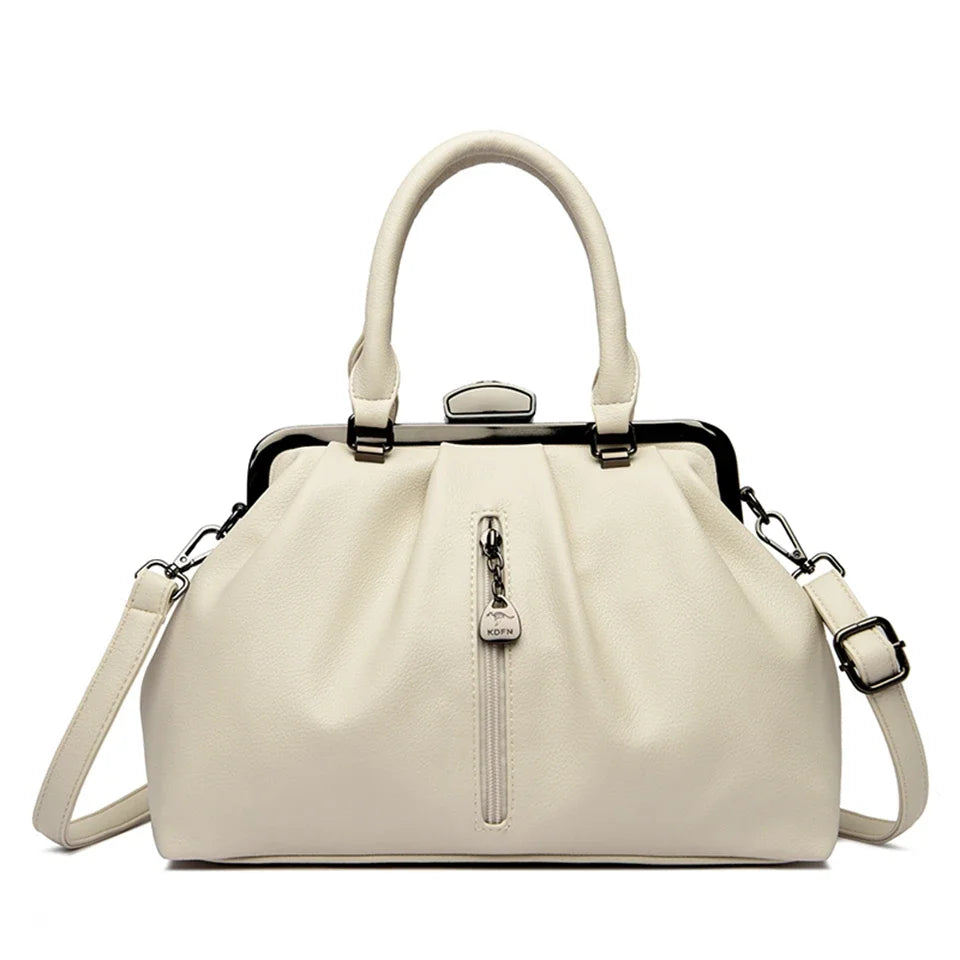 Bolsa Feminina Fashion em Couro Premium – Modelo Ombro e Transversal - ZAUVELLE
