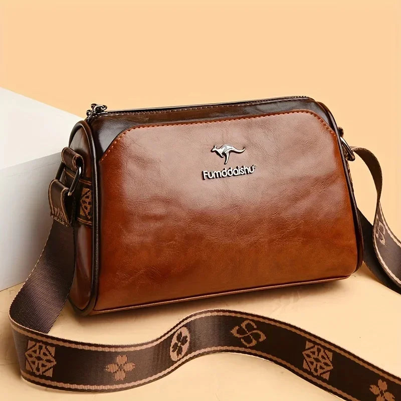 Bolsa Feminina de Couro com Alça Regulável e Resistentes à Água - ZAUVELLE