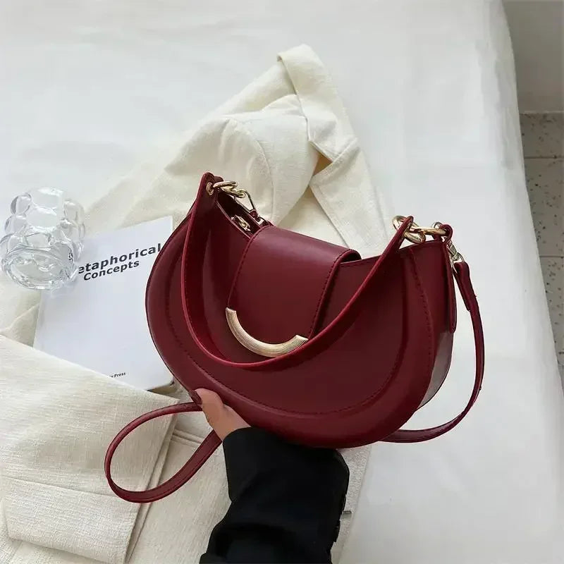Bolsa Feminina ZAUVELLE 2025 – Design Elegante com Alça de Ombro e Estilo Minimalista
