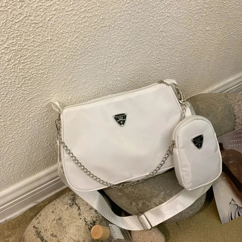 Bolsa Crossbody Feminina em Nylon - ZAUVELLE