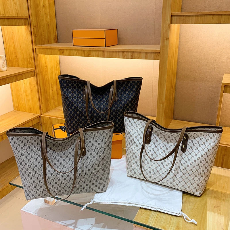 Bolsa Tote Feminina Versátil em Couro Premium - ZAUVELLE