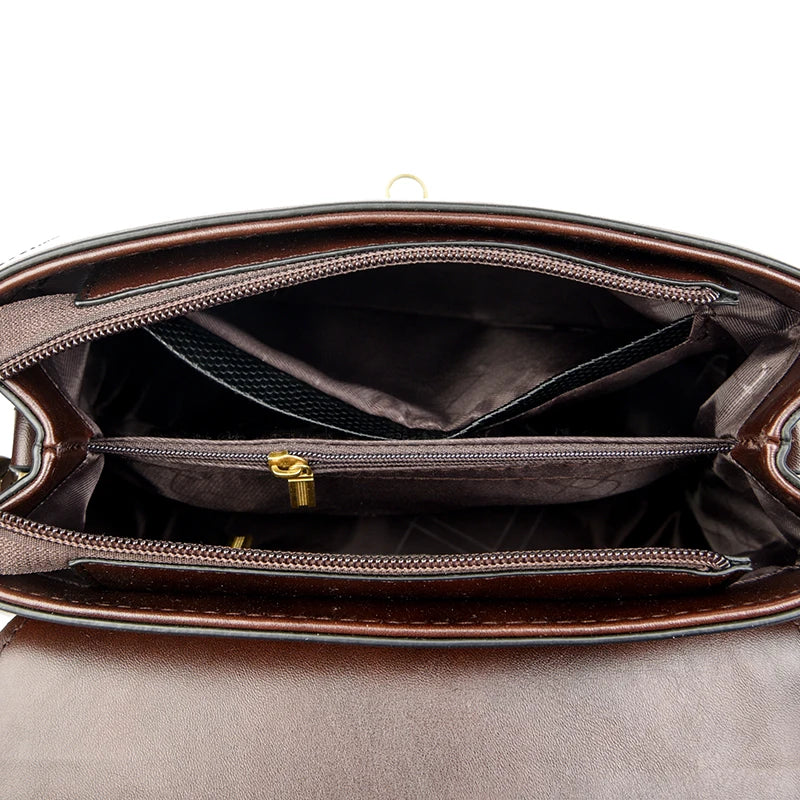 Bolsa Feminina de Couro Luxo 2025 - ZAUVELLE