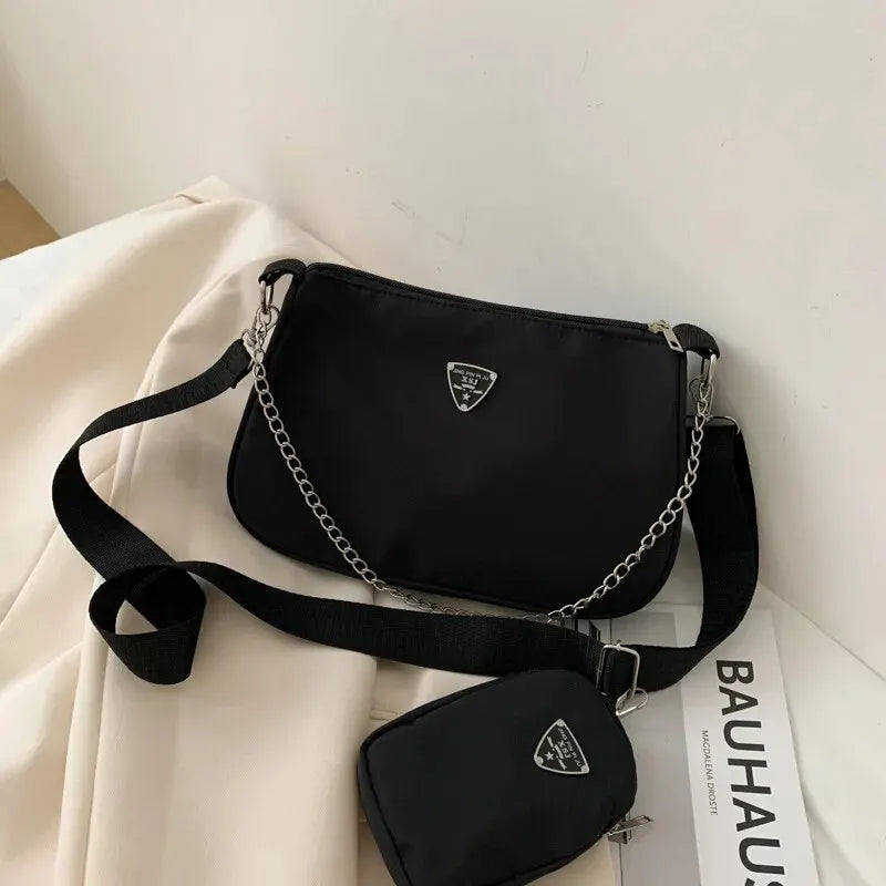 Bolsa Crossbody Feminina em Nylon - ZAUVELLE