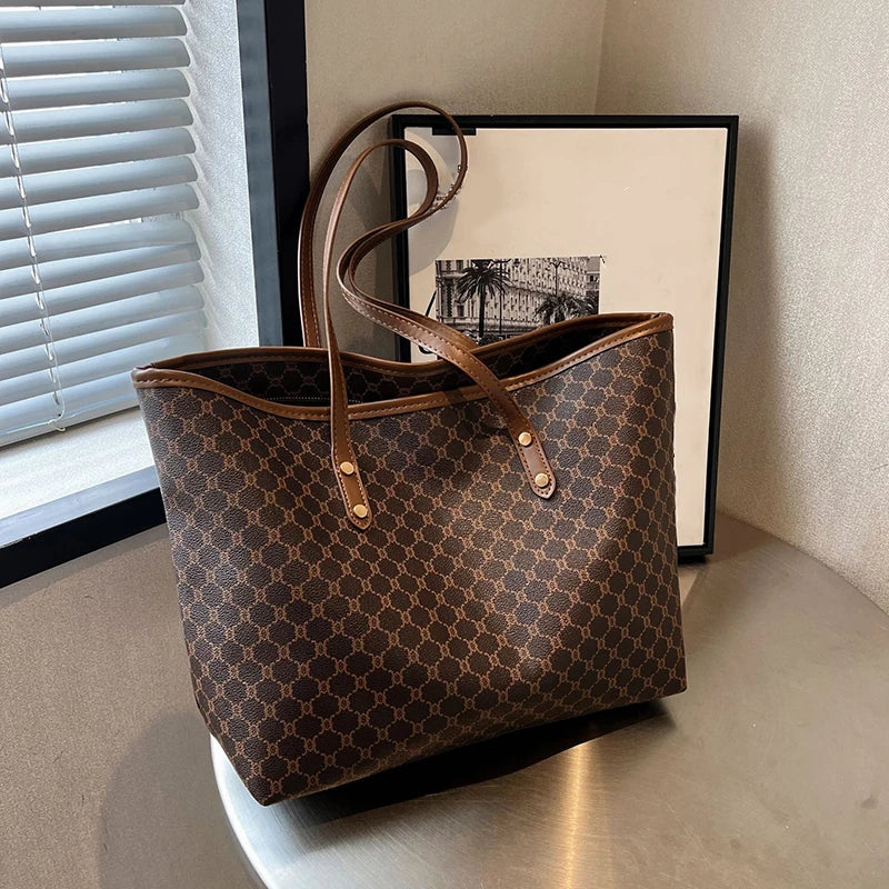 Bolsa Tote Feminina Versátil em Couro Premium - ZAUVELLE