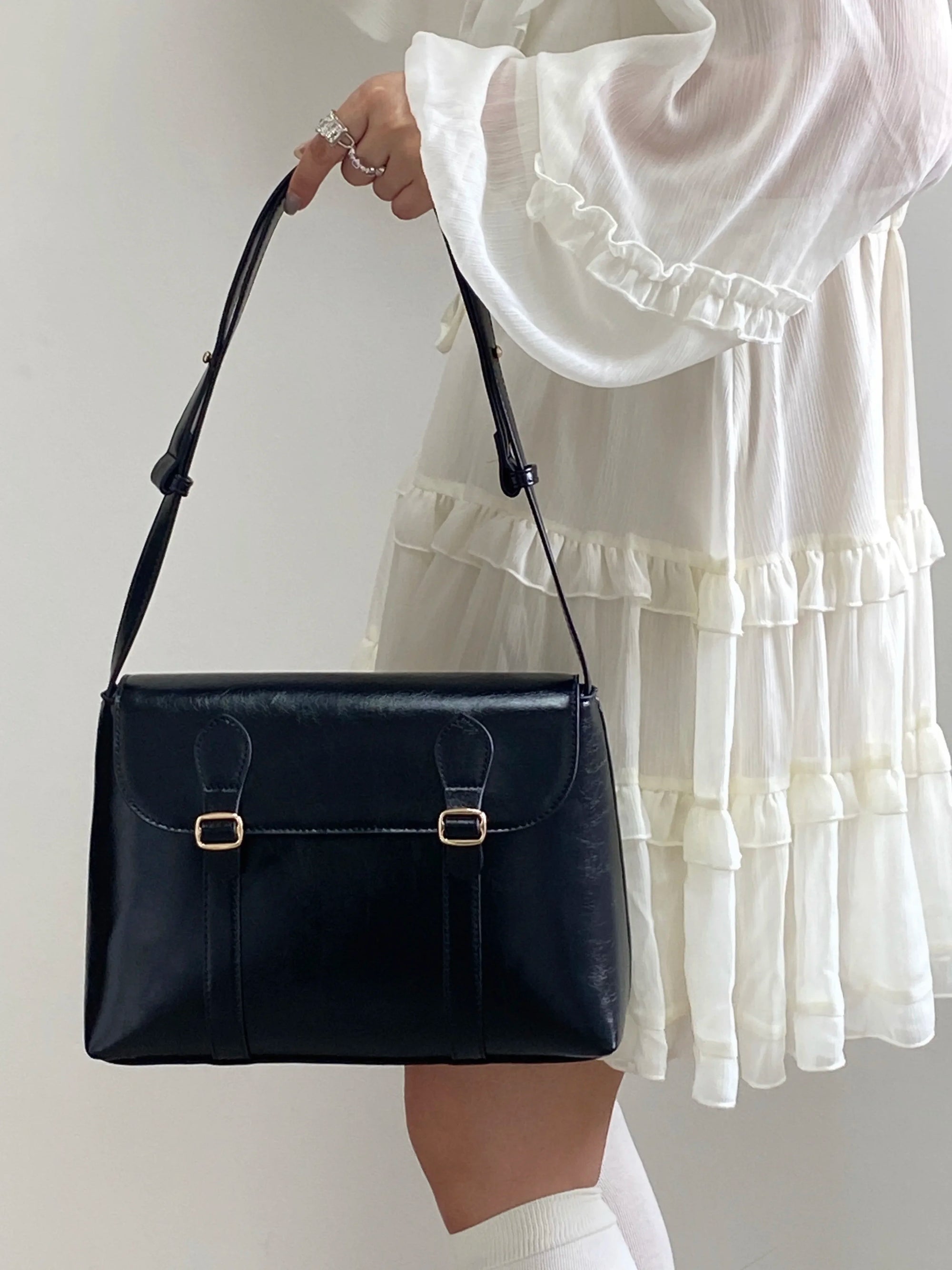 Bolsa Feminina Vintage Grande – Tote e Transversal Luxo - ZAUVELLE
