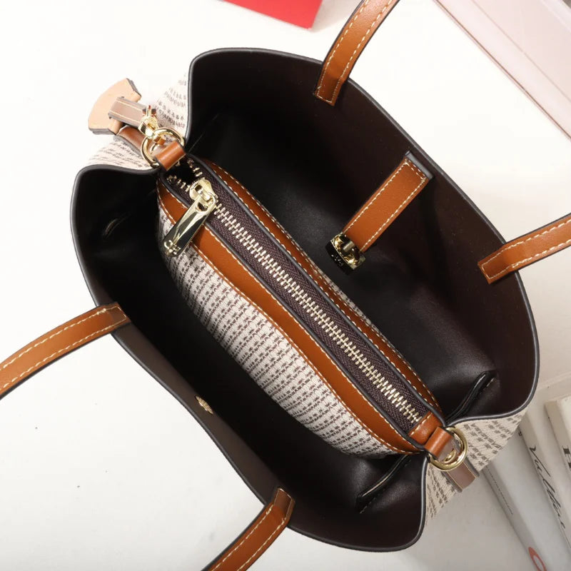 Bolsa De Couro Feminina Luxuosa Mensageiro e Estilosa - ZAUVELLE