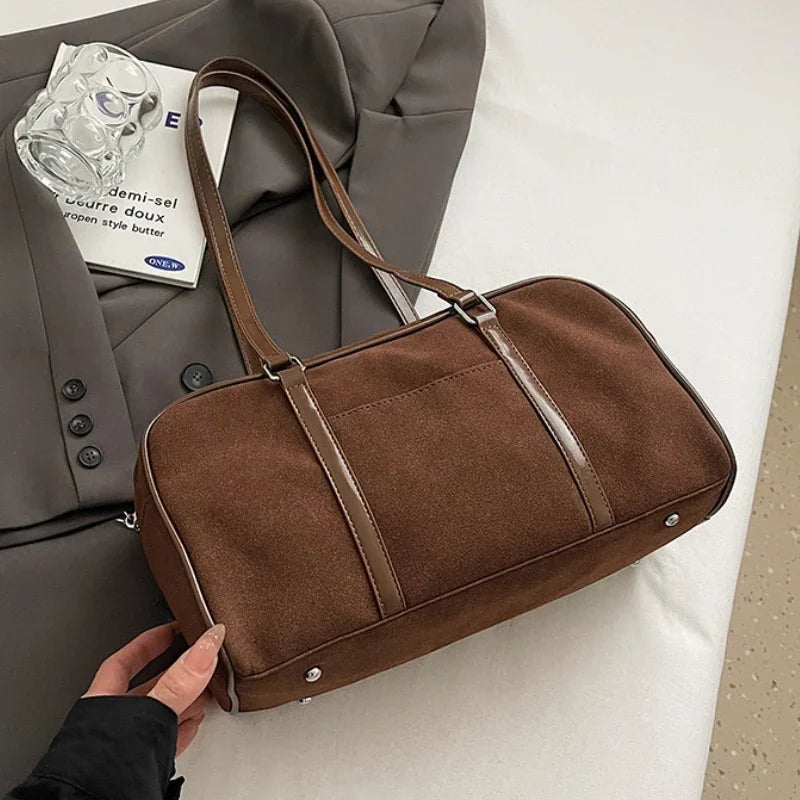 Bolsa Feminina Suede  Retrô 2025 - ZAUVELLE