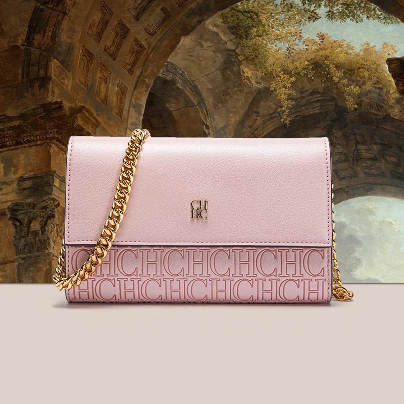 Bolsa Minimalista Luxo Único com Alça de Corrente – Estilo e Sofisticação - ZAUVELLE