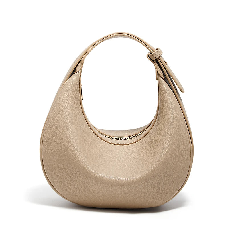 Bolsa Feminina Meia-Lua Elegante Marca FOXER 2025 - ZAUVELLE