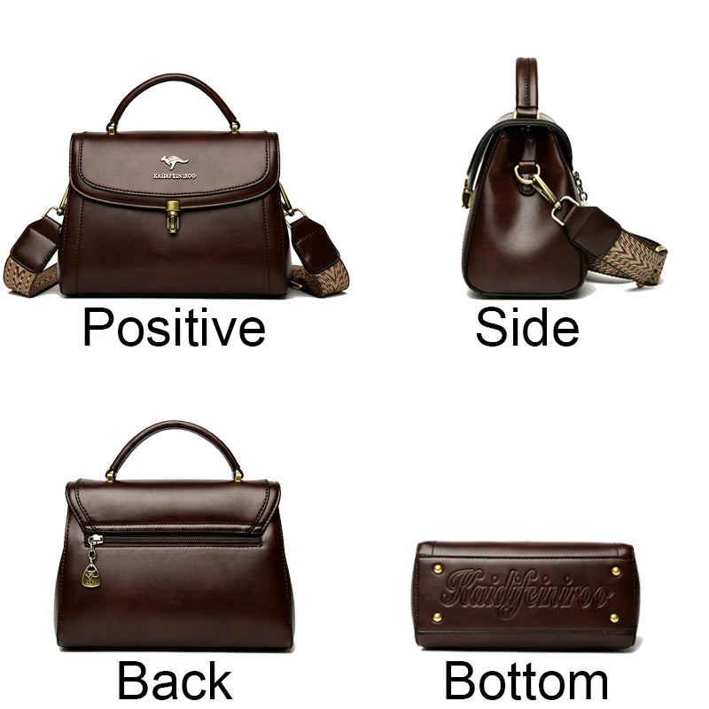 Bolsa Feminina de Couro Luxo 2025 - ZAUVELLE