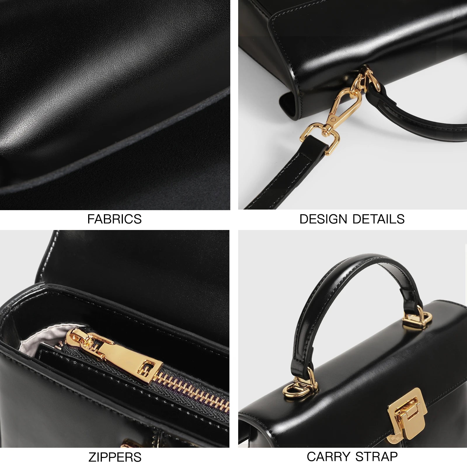 Bolsa feminina com Elegância em Couro Genuíno Luxuoso - ZAUVELLE