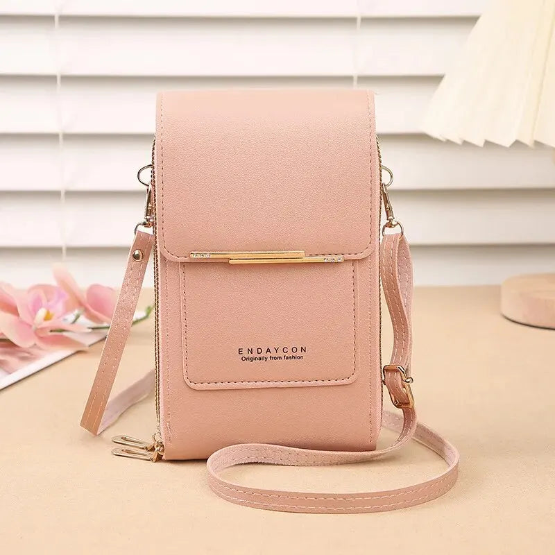 Mini Bolsa Crossbody com Tela Tátil para Celular – Praticidade e Charme - ZAUVELLE