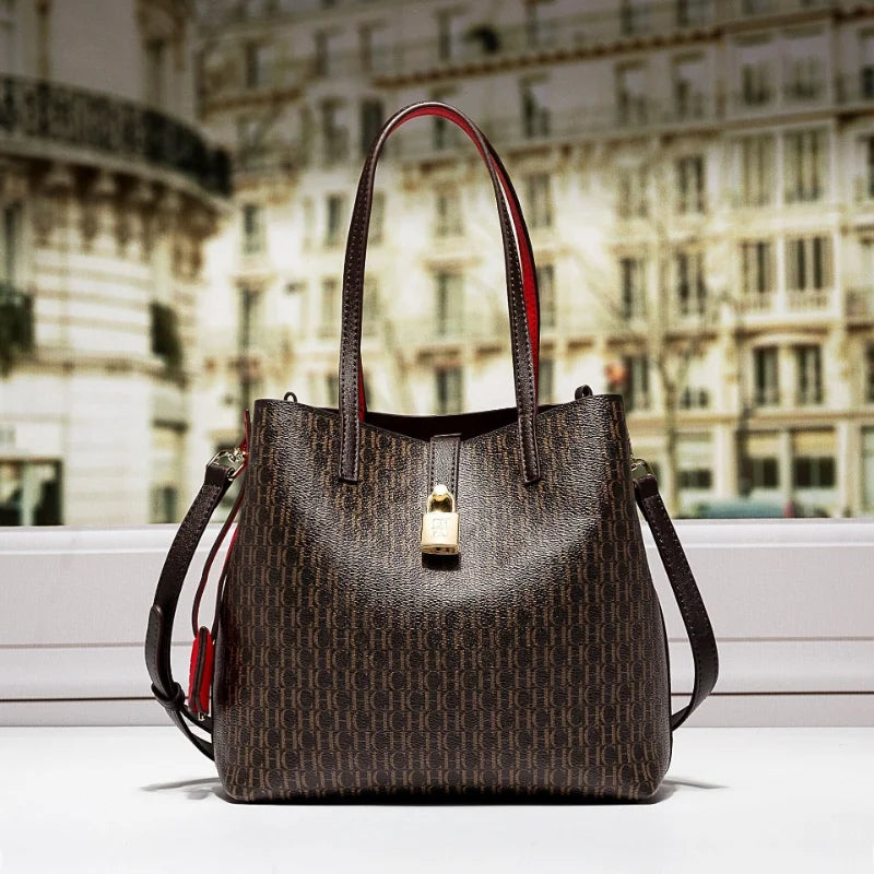 Bolsa De Couro Feminina Luxuosa Mensageiro e Estilosa - ZAUVELLE