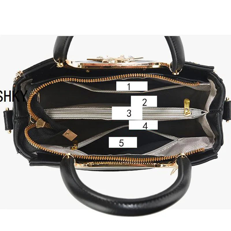 Bolsa Feminina Estilo Versátil de Couro - ZAUVELLE