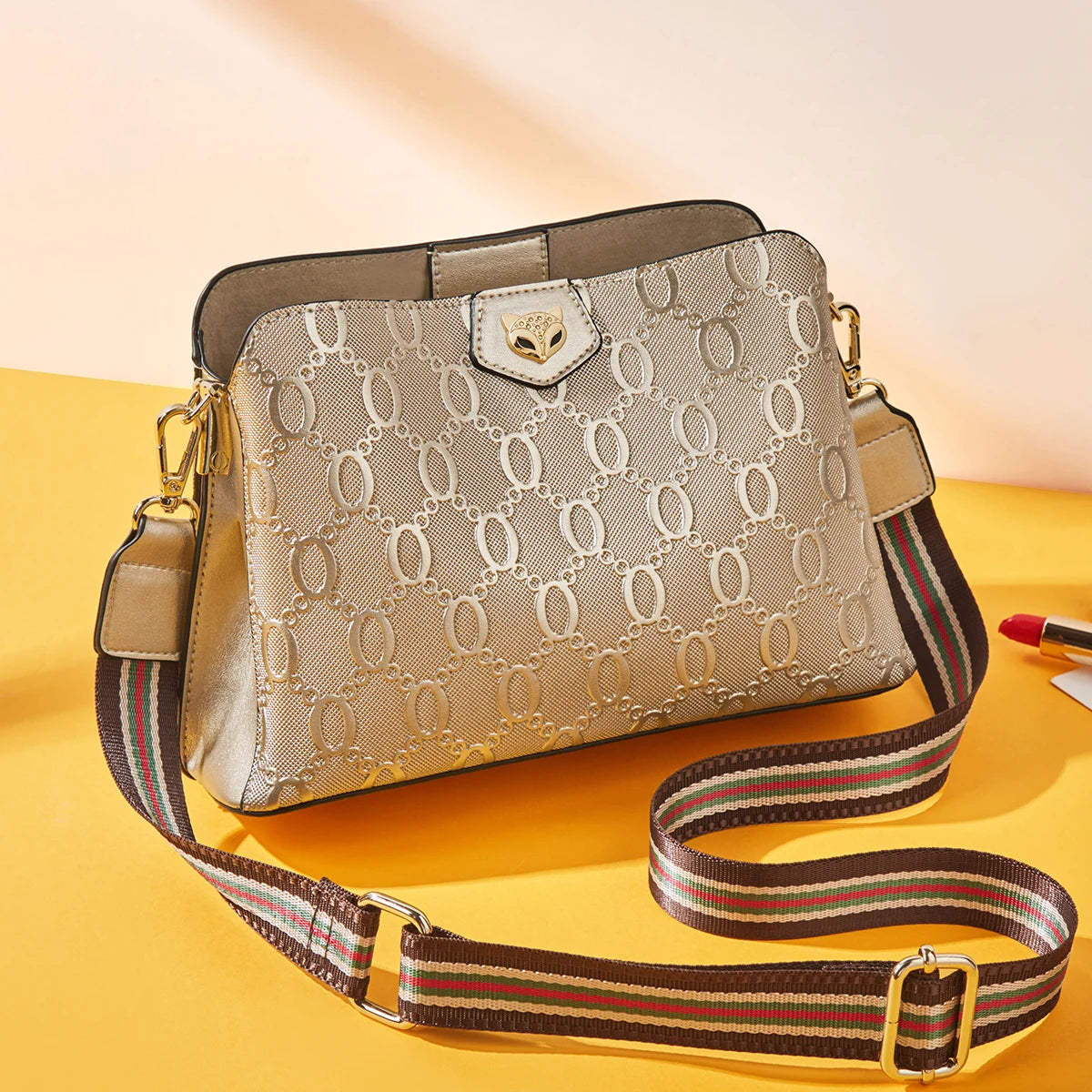 Bolsa de Couro Premium Luxuoso  – Elegância Feminina - ZAUVELLE