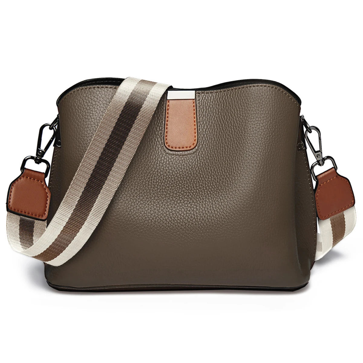 Bolsa de Couro Premium Luxuoso  – Elegância Feminina - ZAUVELLE