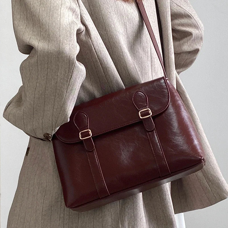 Bolsa Feminina Vintage Grande – Tote e Transversal Luxo - ZAUVELLE