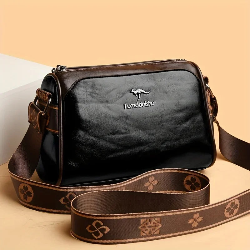 Bolsa Feminina de Couro com Alça Regulável e Resistentes à Água - ZAUVELLE