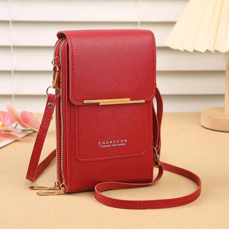 Mini Bolsa Crossbody com Tela Tátil para Celular – Praticidade e Charme - ZAUVELLE