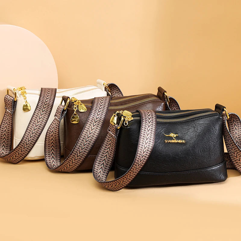 Bolsa Feminina de Couro Legítimo 100% – Luxo, Qualidade Premium e Estilo Elegante - ZAUVELLE