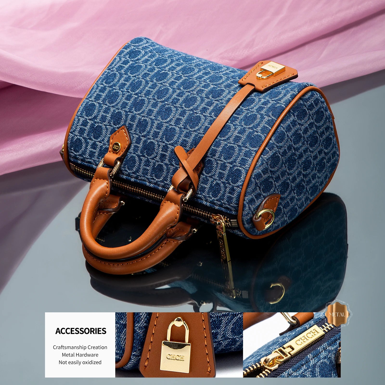 Bolsa Feminina 2025 – Estilo Jeans & Pillow Bag Casual Chic - ZAUVELLE