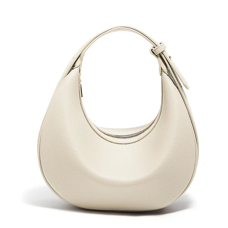 Bolsa Feminina Meia-Lua Elegante Marca FOXER 2025 - ZAUVELLE
