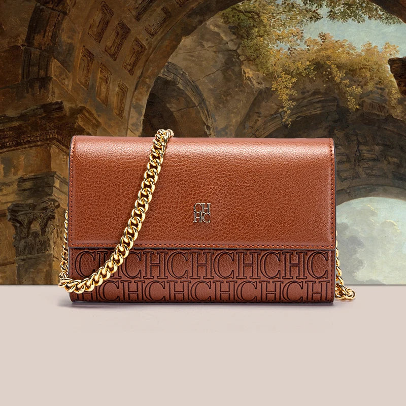 Bolsa Minimalista Luxo Único com Alça de Corrente – Estilo e Sofisticação - ZAUVELLE
