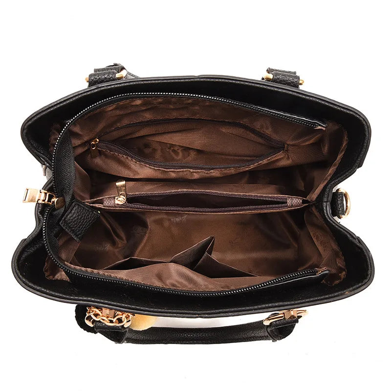 Bolsa Tote de Couro Genuíno para Mulheres – Luxo e Sofisticação para o Dia a Dia - ZAUVELLE